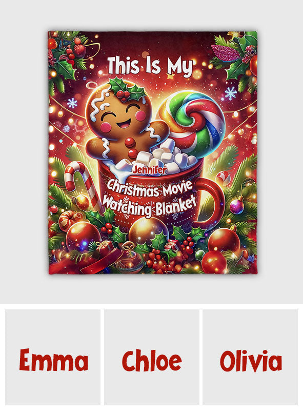 Movie Watching Blanket - Personalized Blanket