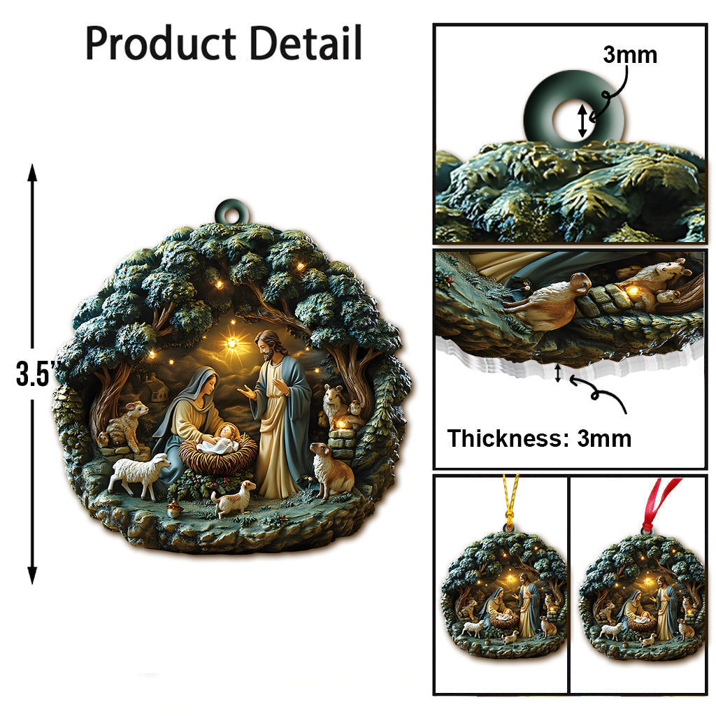 Holy Family - Personalized Christian Ornament