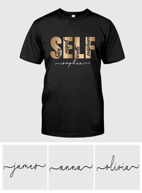 Self Confidence - Personalized African American T-shirt And Hoodie