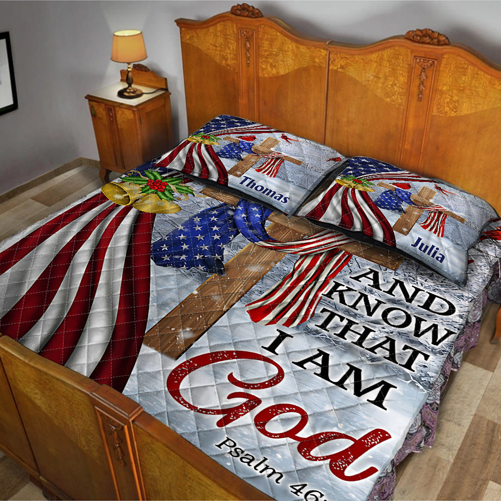 Be Still - Personalized Christian Quilt Set