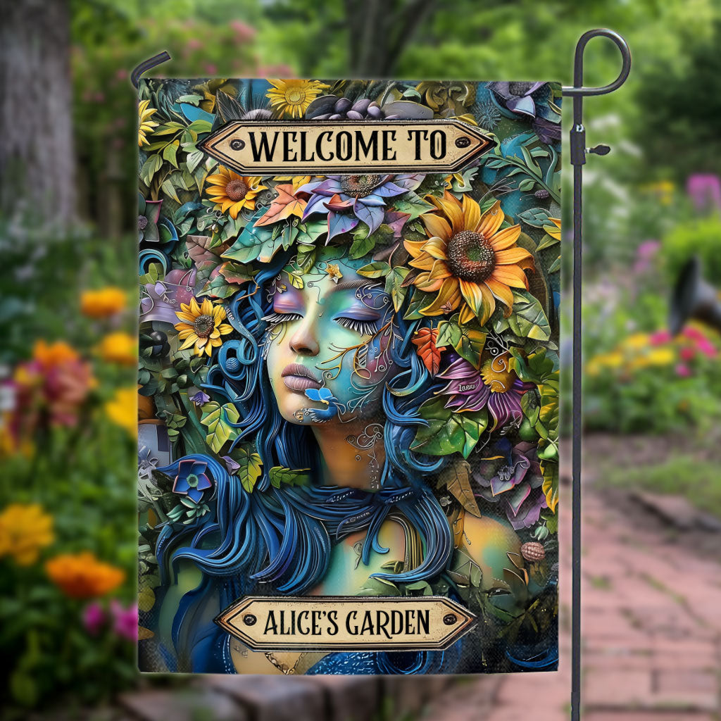 Welcome To My Garden - Personalized Gardening Garden Flag