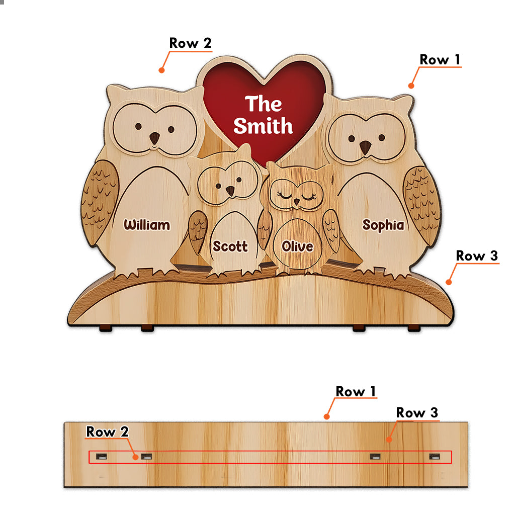 Happy Family - Personalized Family 1 Layered Big Freestanding