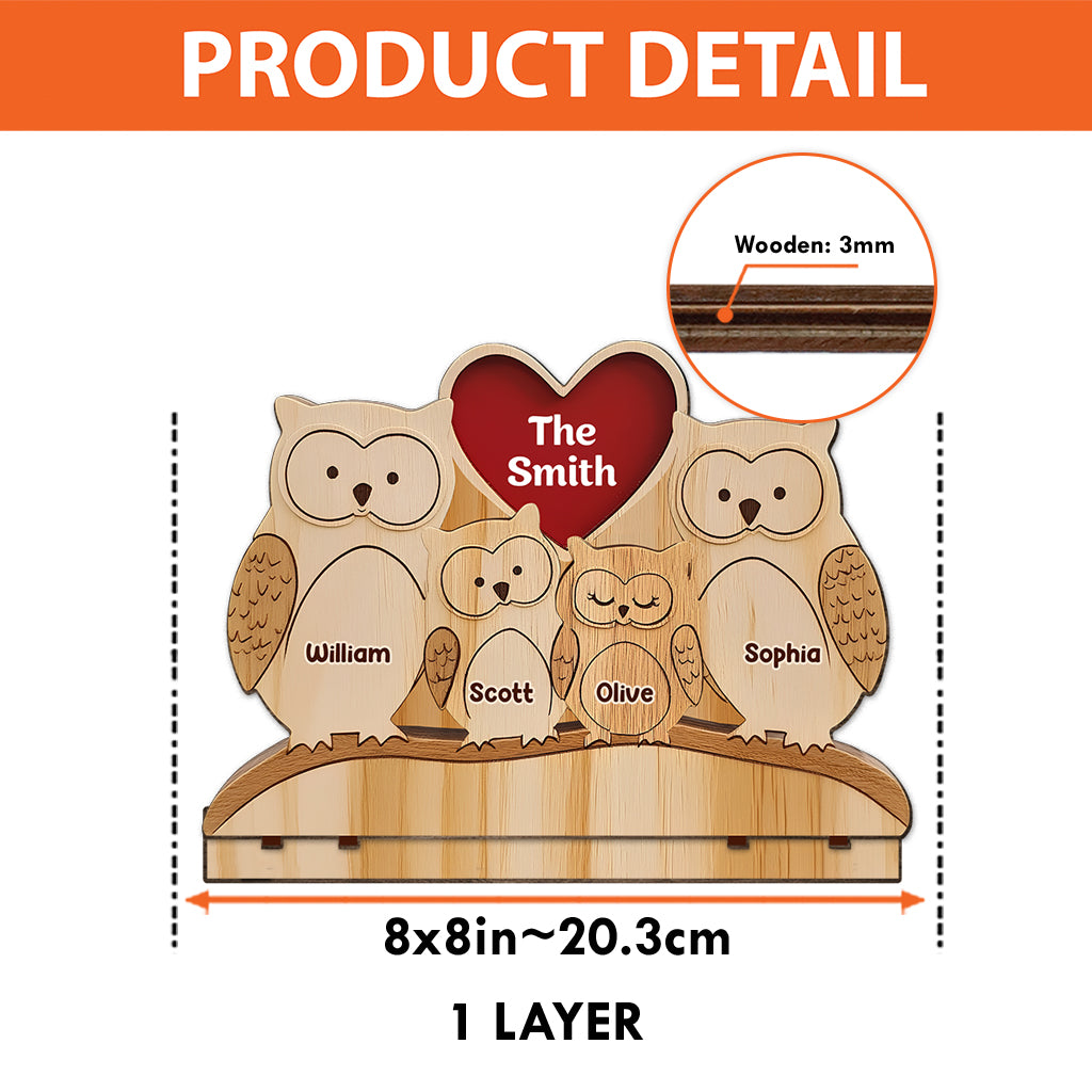 Happy Family - Personalized Family 1 Layered Big Freestanding