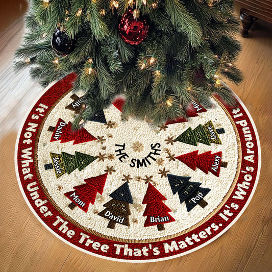 Family Christmas Tree - Personalized Family Tree Skirt