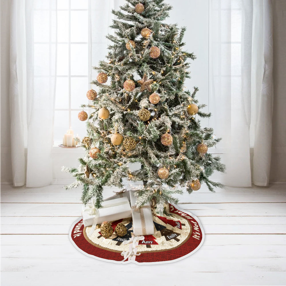 Family Christmas Tree - Personalized Family Tree Skirt