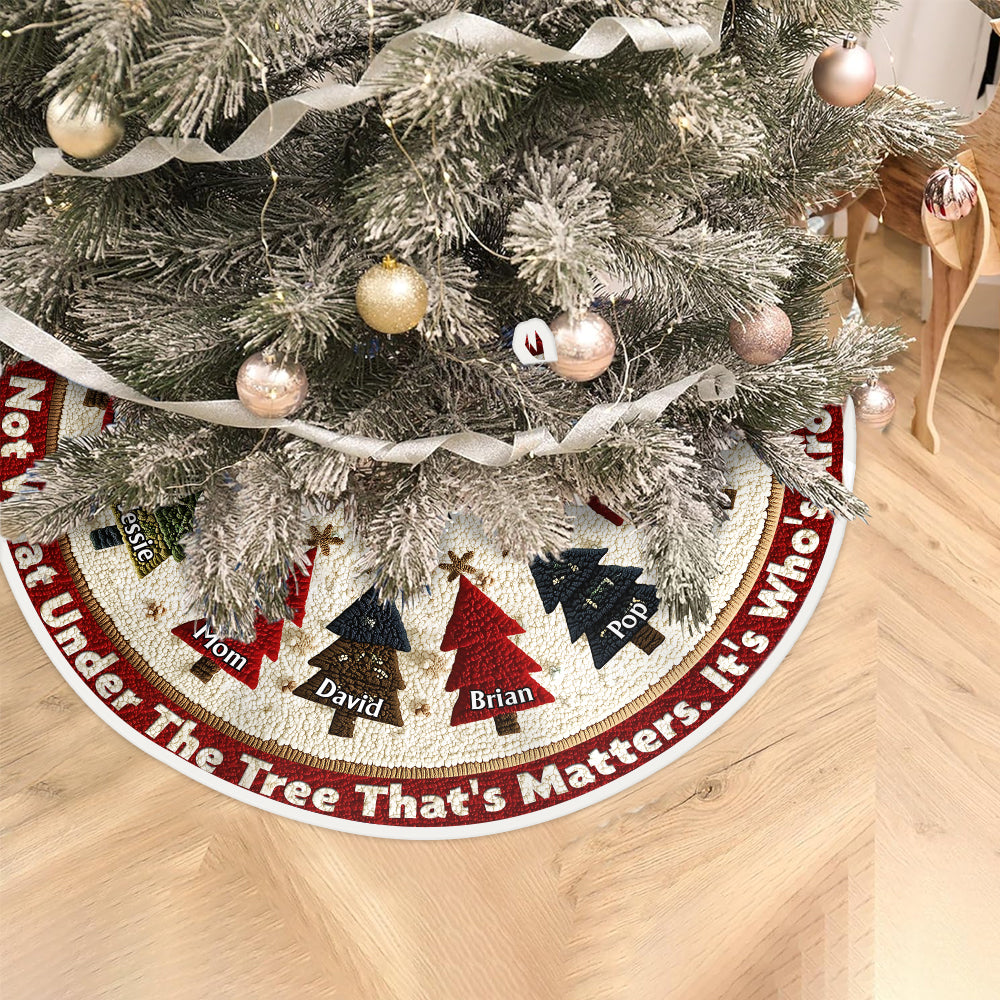 Family Christmas Tree - Personalized Family Tree Skirt