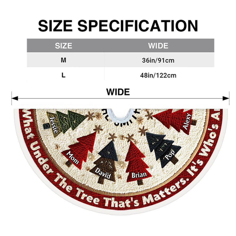 Family Christmas Tree - Personalized Family Tree Skirt
