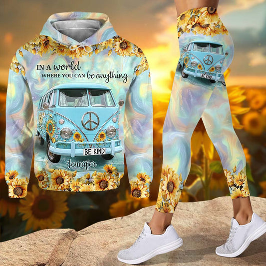 Be Kind - Personalized Hippie Hoodie and Leggings