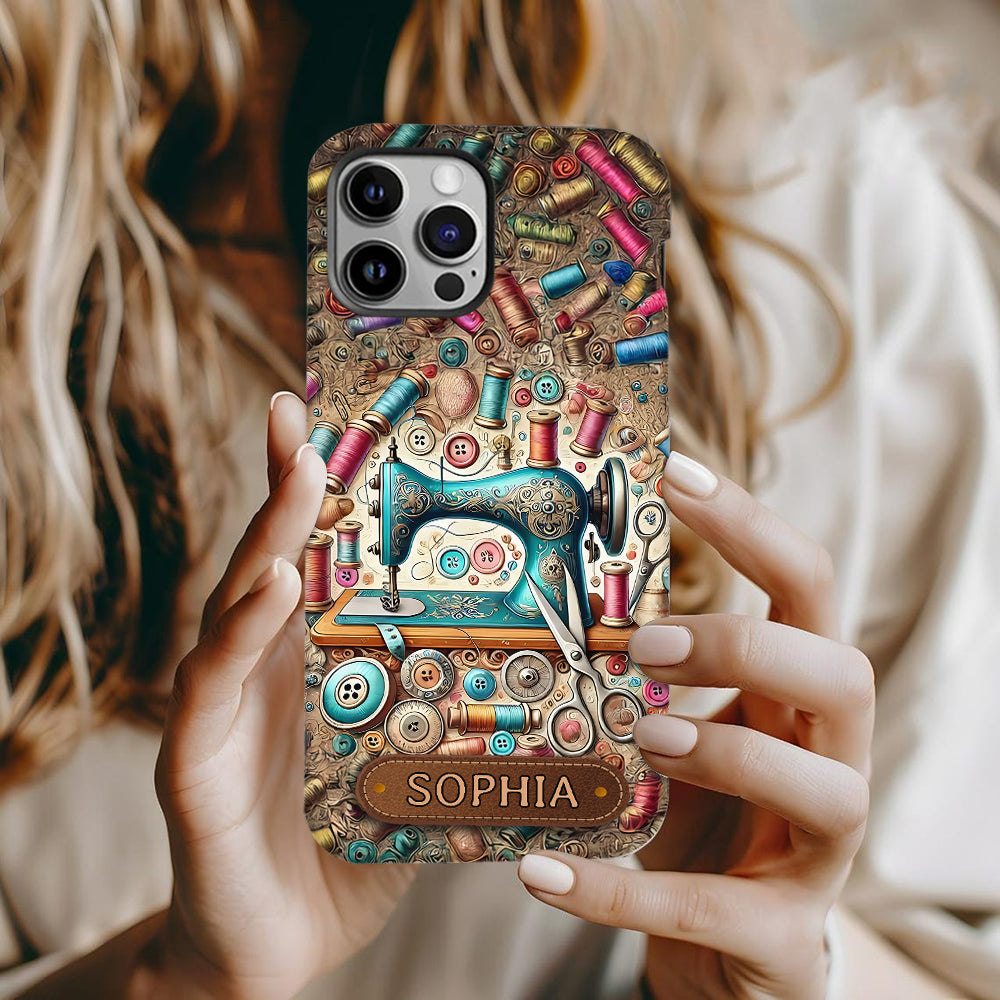 Love Sewing - Personalized Sewing Full Print Phone Case