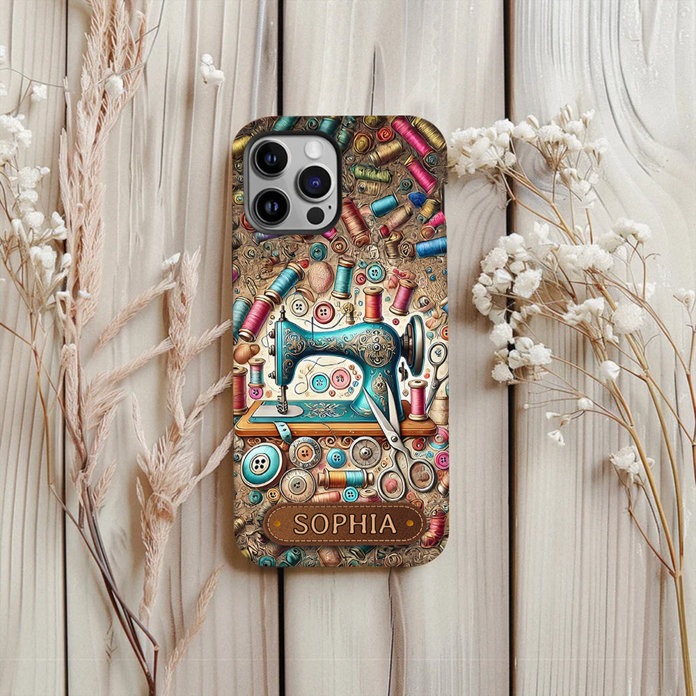 Love Sewing - Personalized Sewing Full Print Phone Case