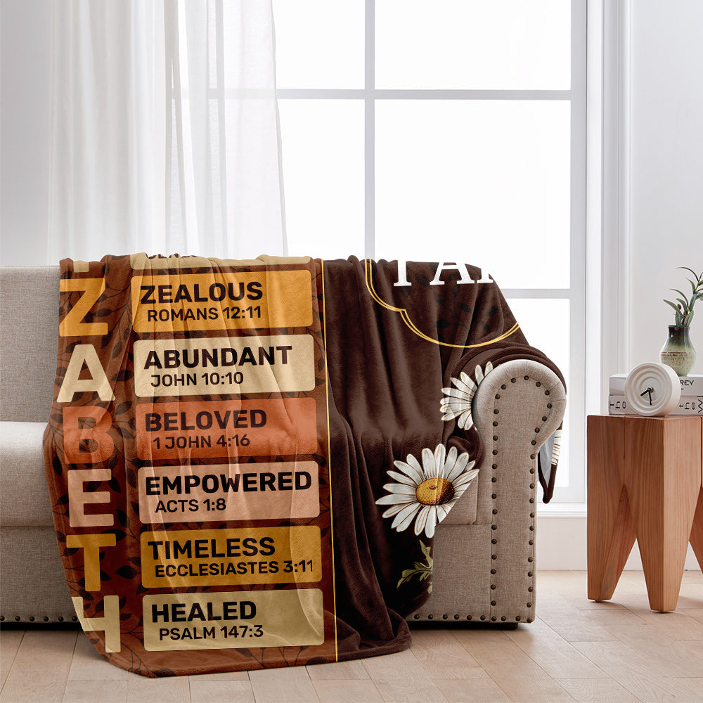 God Says I Am - Personalized Christian Blanket