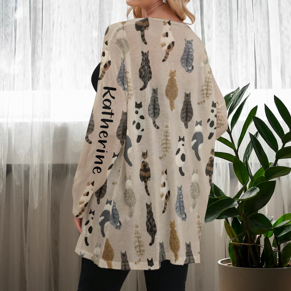 Love Cats - Personalized Cat Cardigan