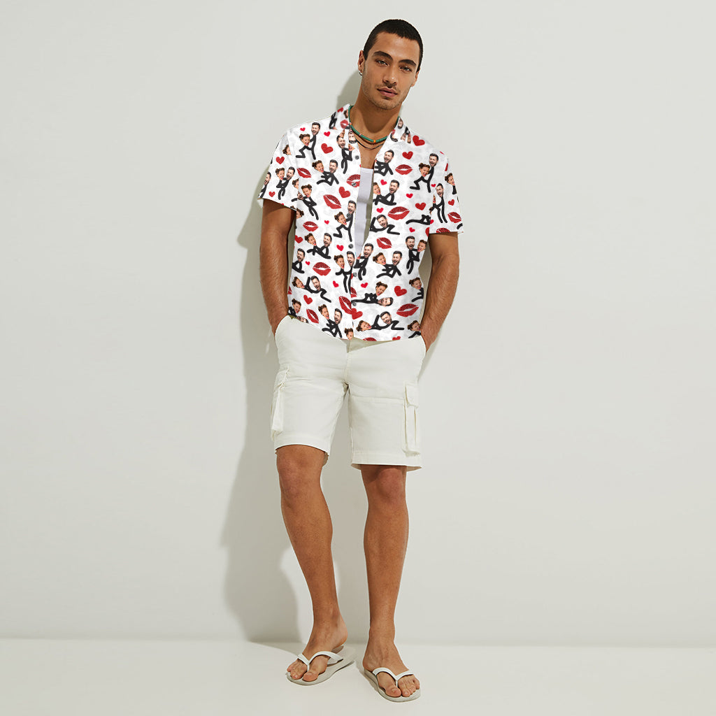 My Favorite Thing To Do - Personalized Couple Hawaiian Shirt