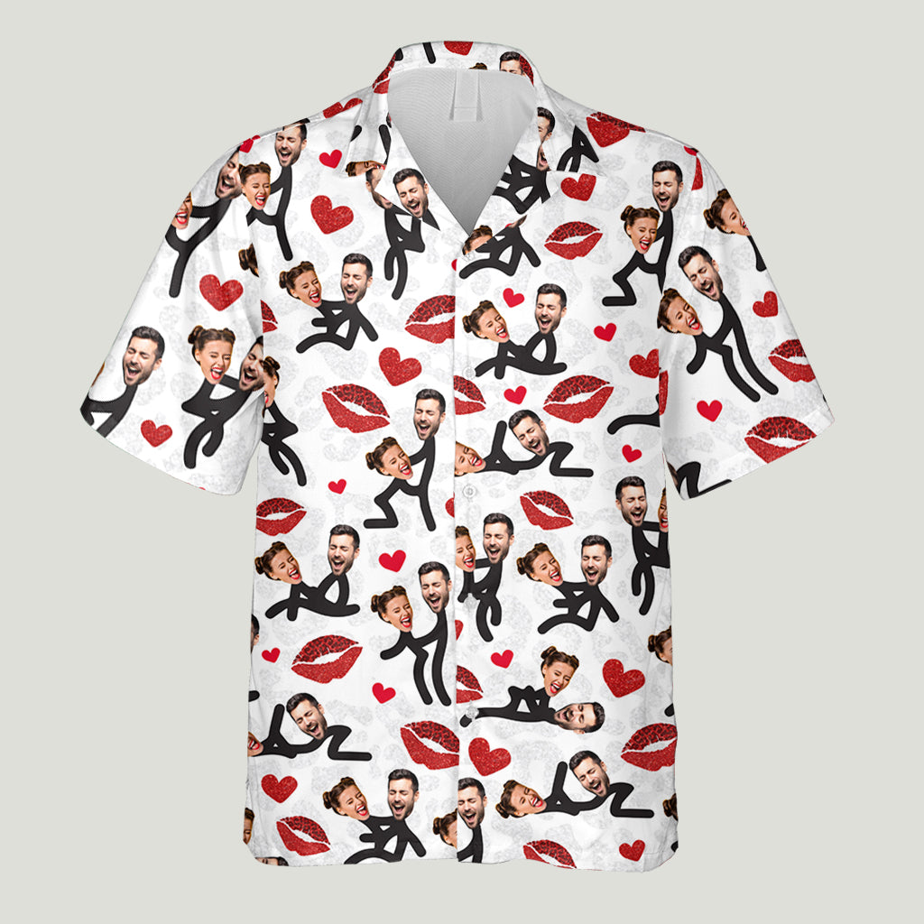 My Favorite Thing To Do - Personalized Couple Hawaiian Shirt