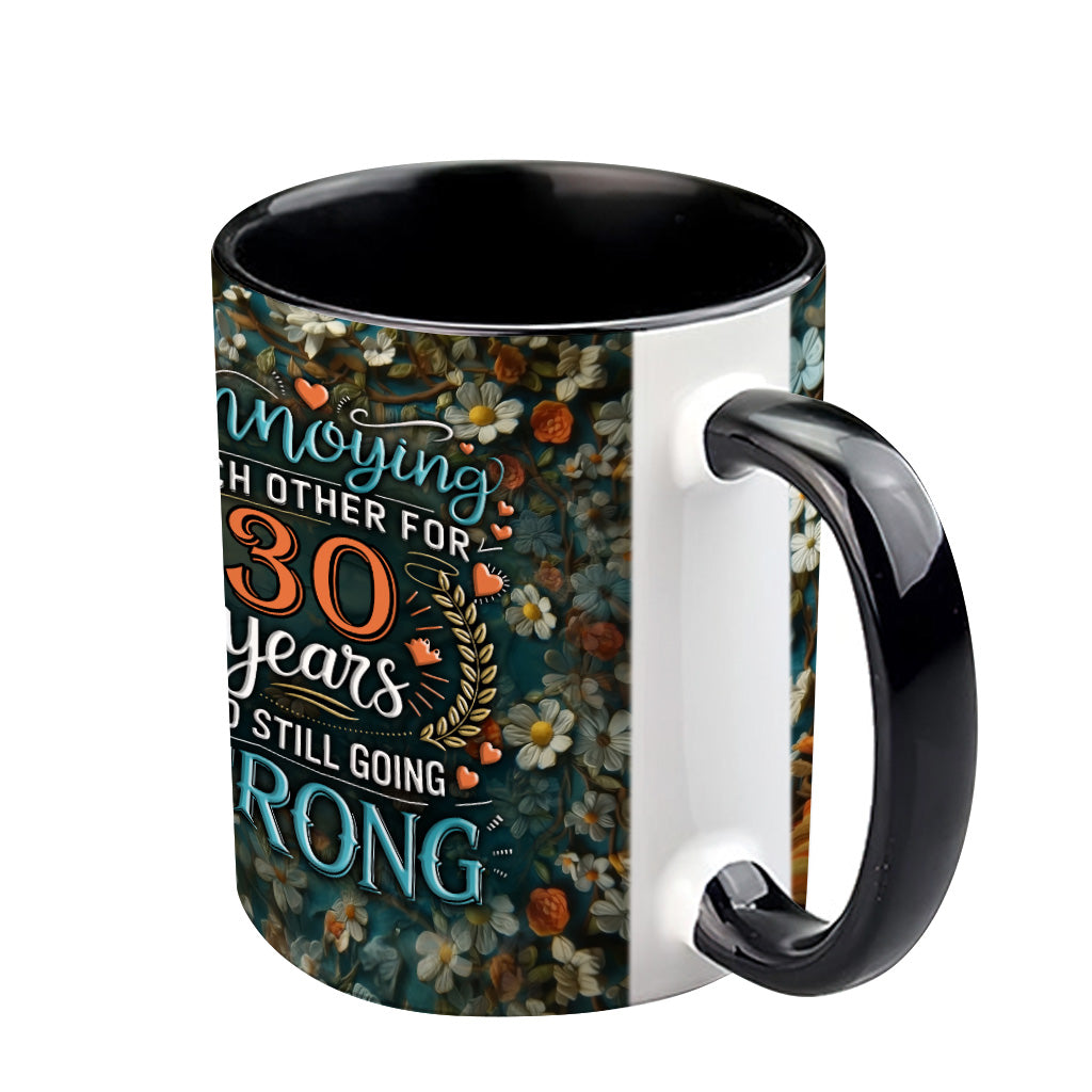 Annoying Each Other For Years & Still Going Strong - Personalized Couple Accent Mug