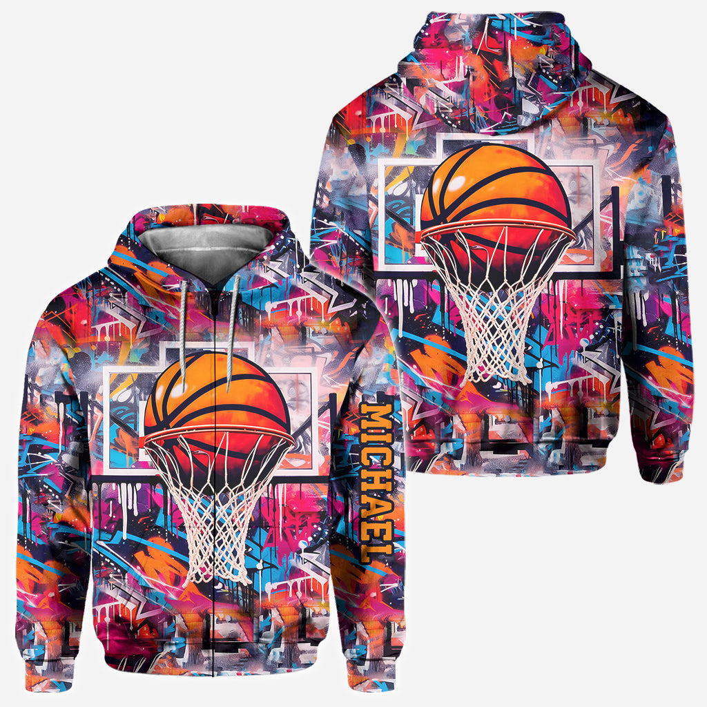 Cool Basketball Design - Personalized Basketball All Over Shirt