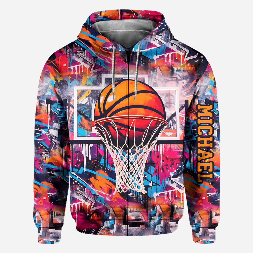 Cool Basketball Design - Personalized Basketball All Over Shirt