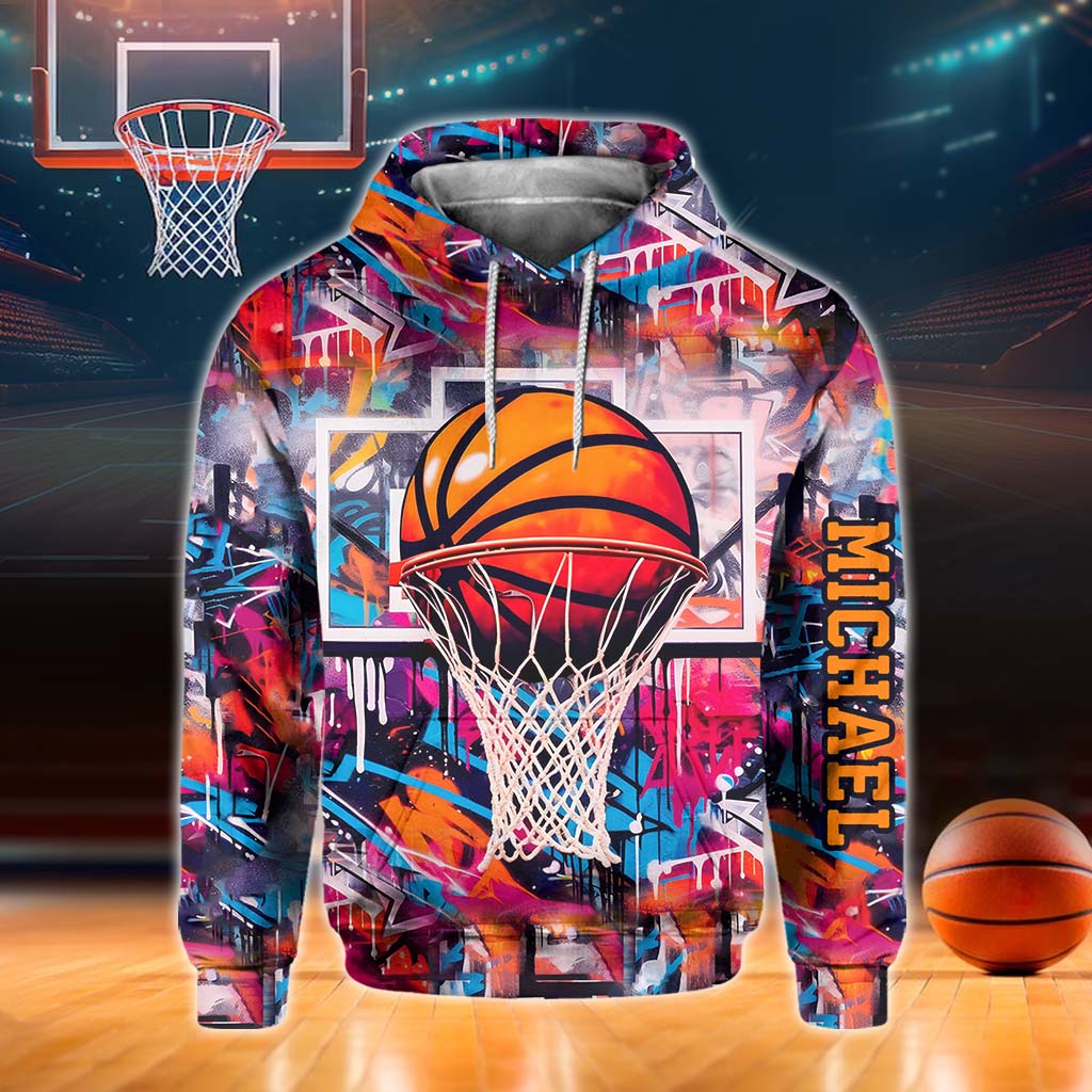Cool Basketball Design - Personalized Basketball All Over Shirt