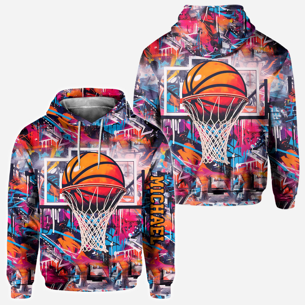 Cool Basketball Design - Personalized Basketball All Over Shirt