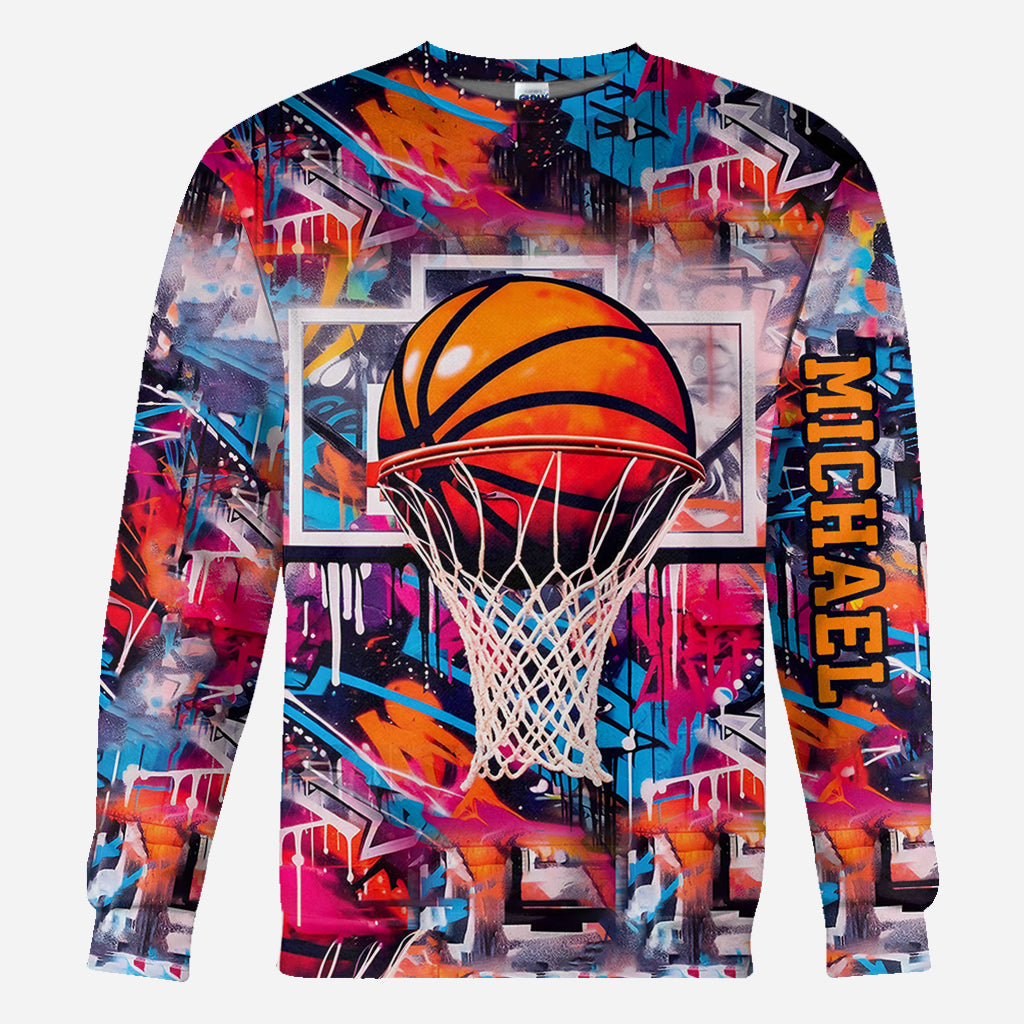 Cool Basketball Design - Personalized Basketball All Over Shirt