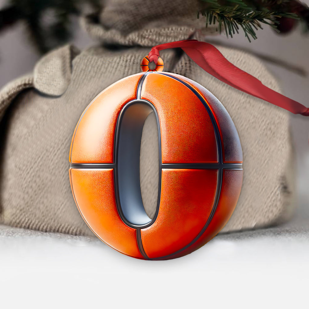 Basketball Letter - Personalized Basketball Ornament