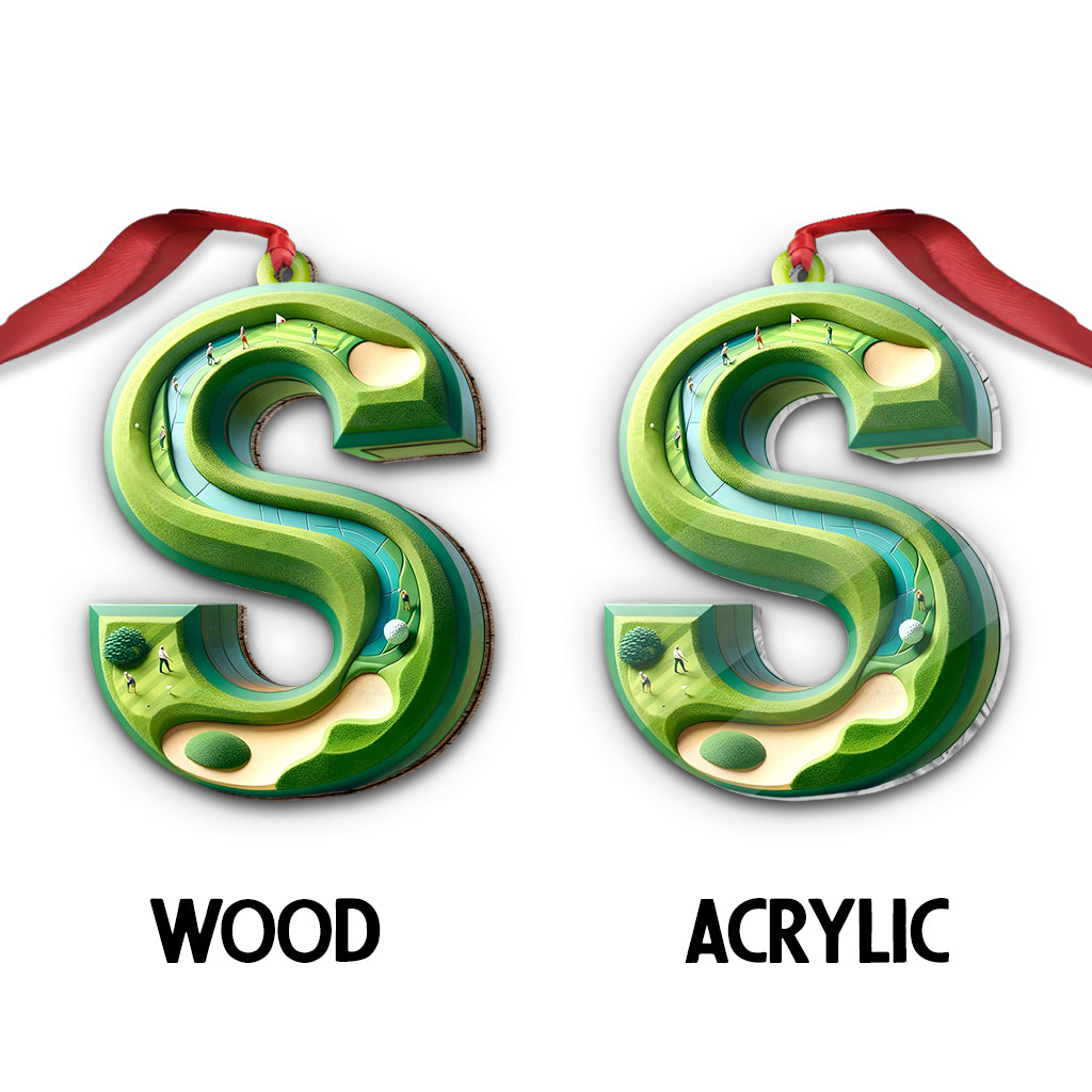 Golf Letter - Personalized Golf Ornament