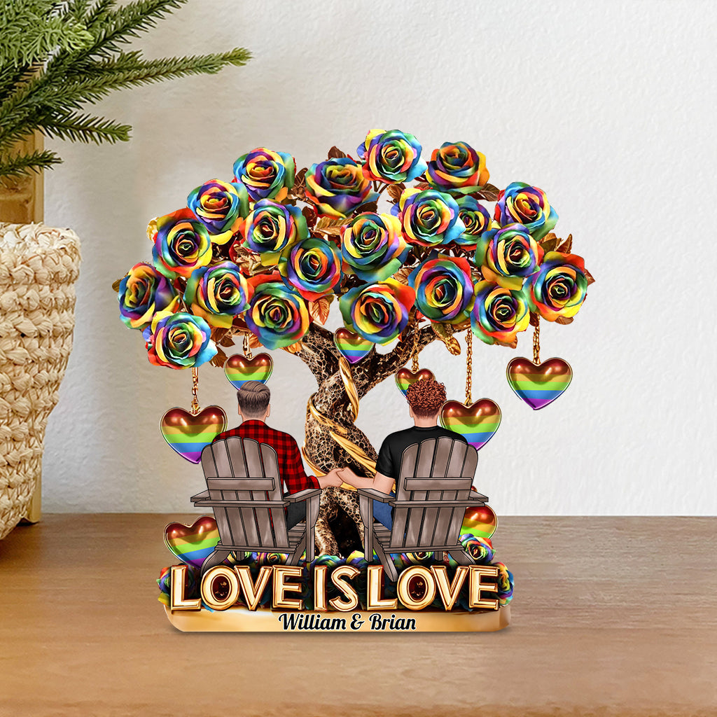 You Are My Favorite Person - Personalized LGBT Support Custom Shaped Acrylic Plaque