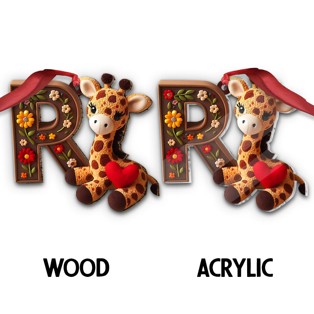 Cute Giraffe - Personalized Kid Ornament