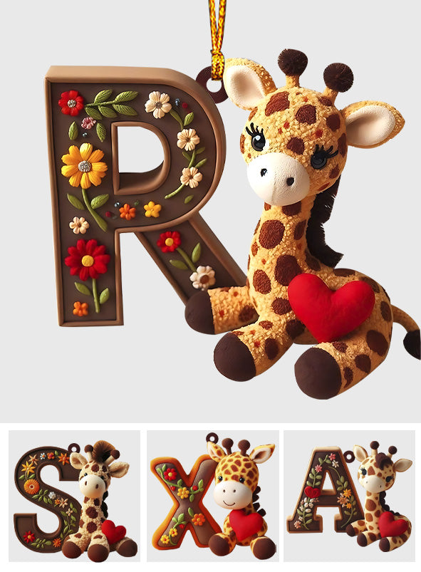 Cute Giraffe - Personalized Kid Ornament
