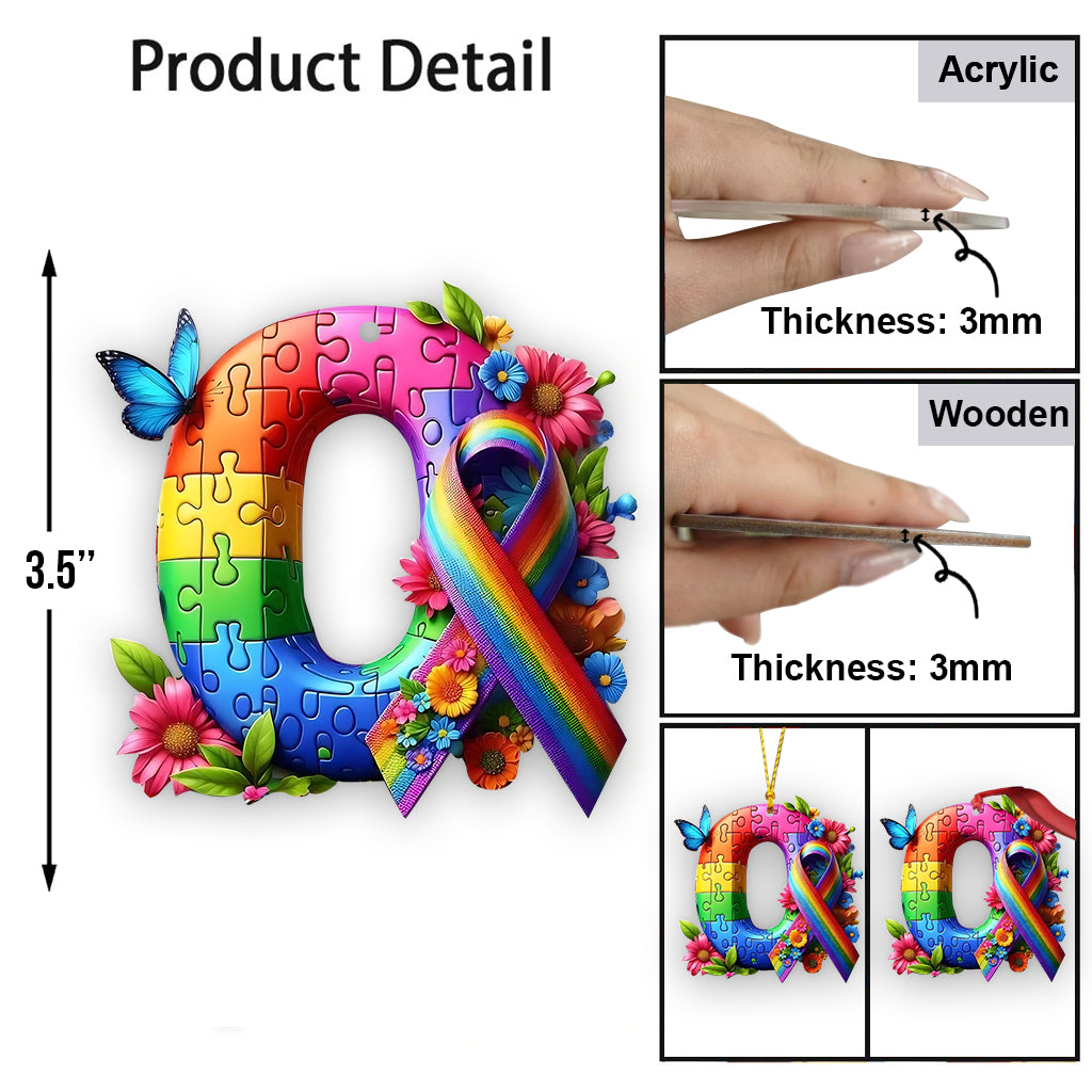 Never Walk Alone - Personalized Autism Awareness Ornament