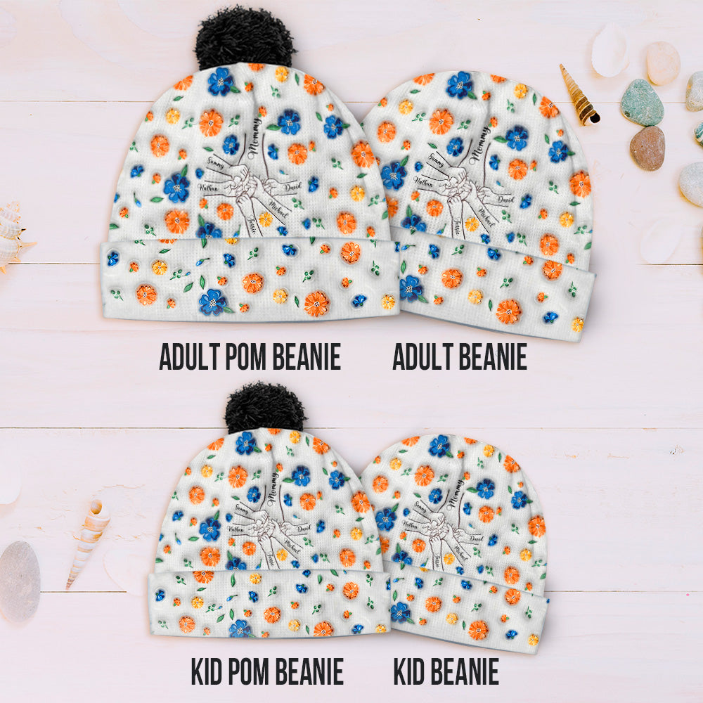 Family Over Everything - Personalized Mother Beanie Hat