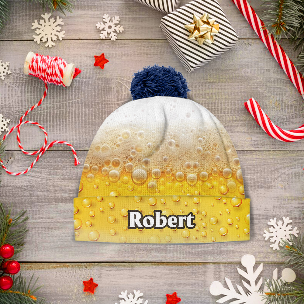 It's Beer Time - Personalized Beer Beanie Hat