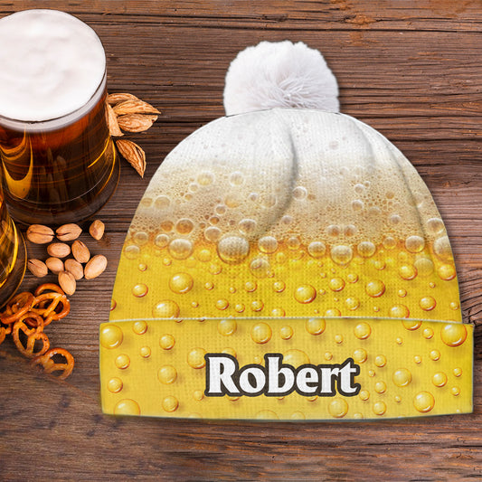 It's Beer Time - Personalized Beer Beanie Hat