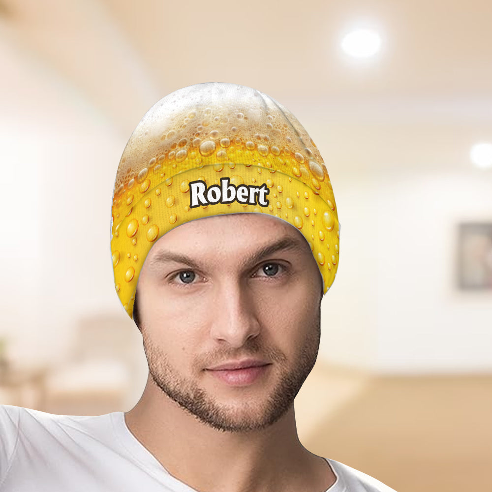 It's Beer Time - Personalized Beer Beanie Hat