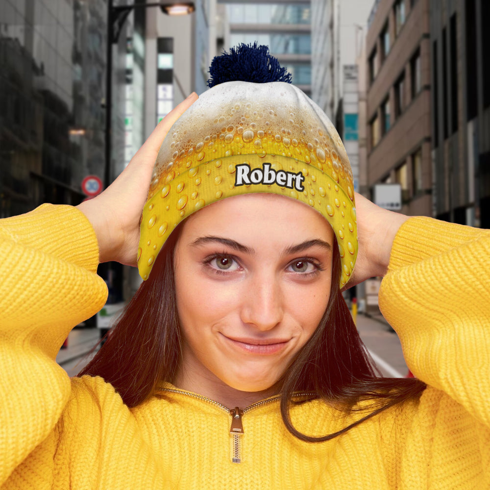 It's Beer Time - Personalized Beer Beanie Hat