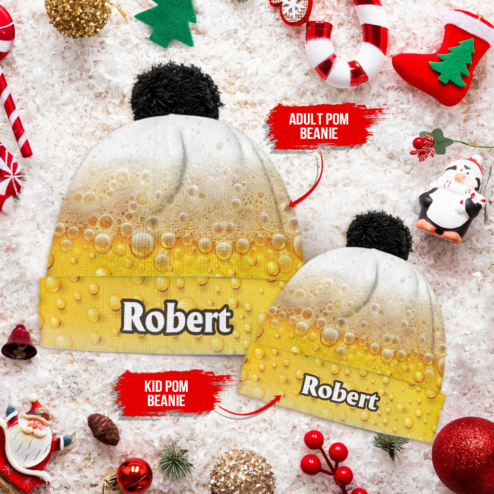 It's Beer Time - Personalized Beer Beanie Hat
