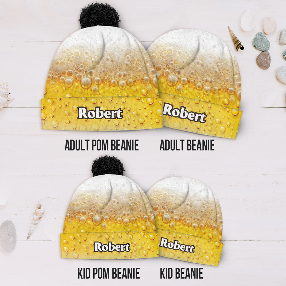 It's Beer Time - Personalized Beer Beanie Hat