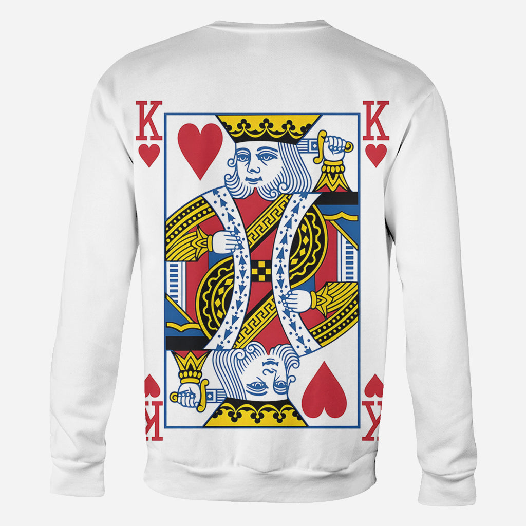 King And Queen Of Love - Personalized Couple All Over Shirt