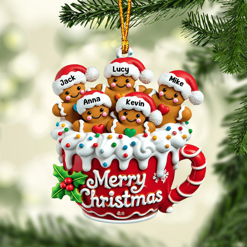 Merry Christmas - Personalized Family Ornament