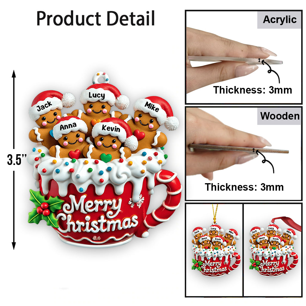 Merry Christmas - Personalized Family Ornament