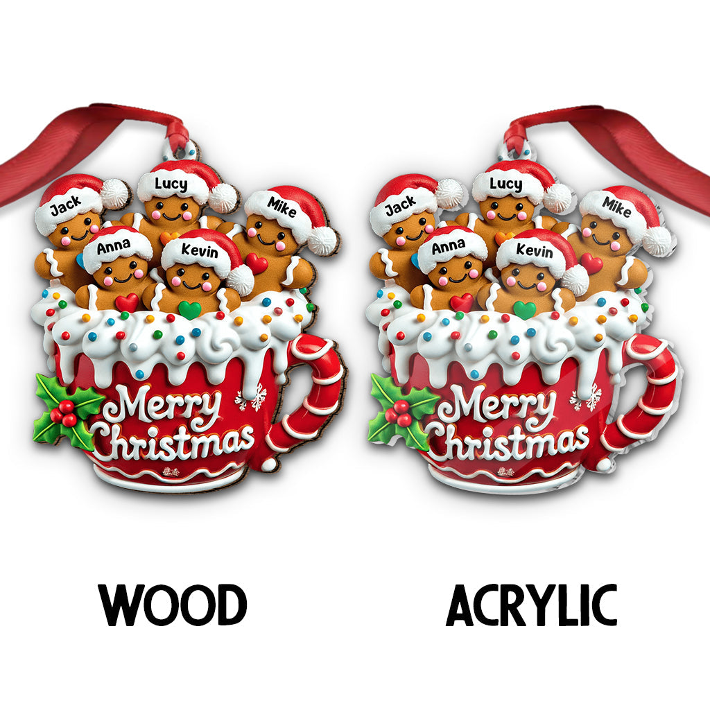 Merry Christmas - Personalized Family Ornament