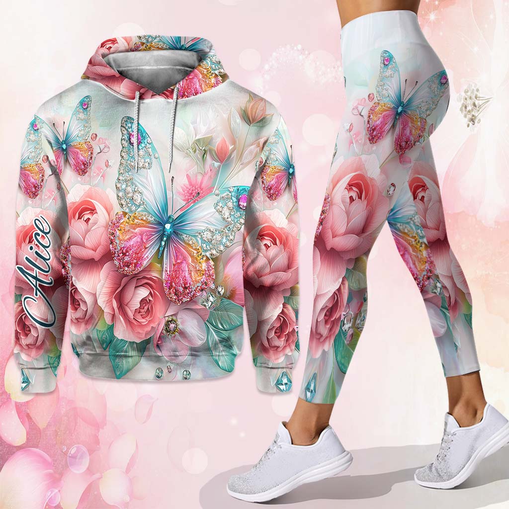 Love Butterflies - Personalized Butterfly Hoodie and Leggings
