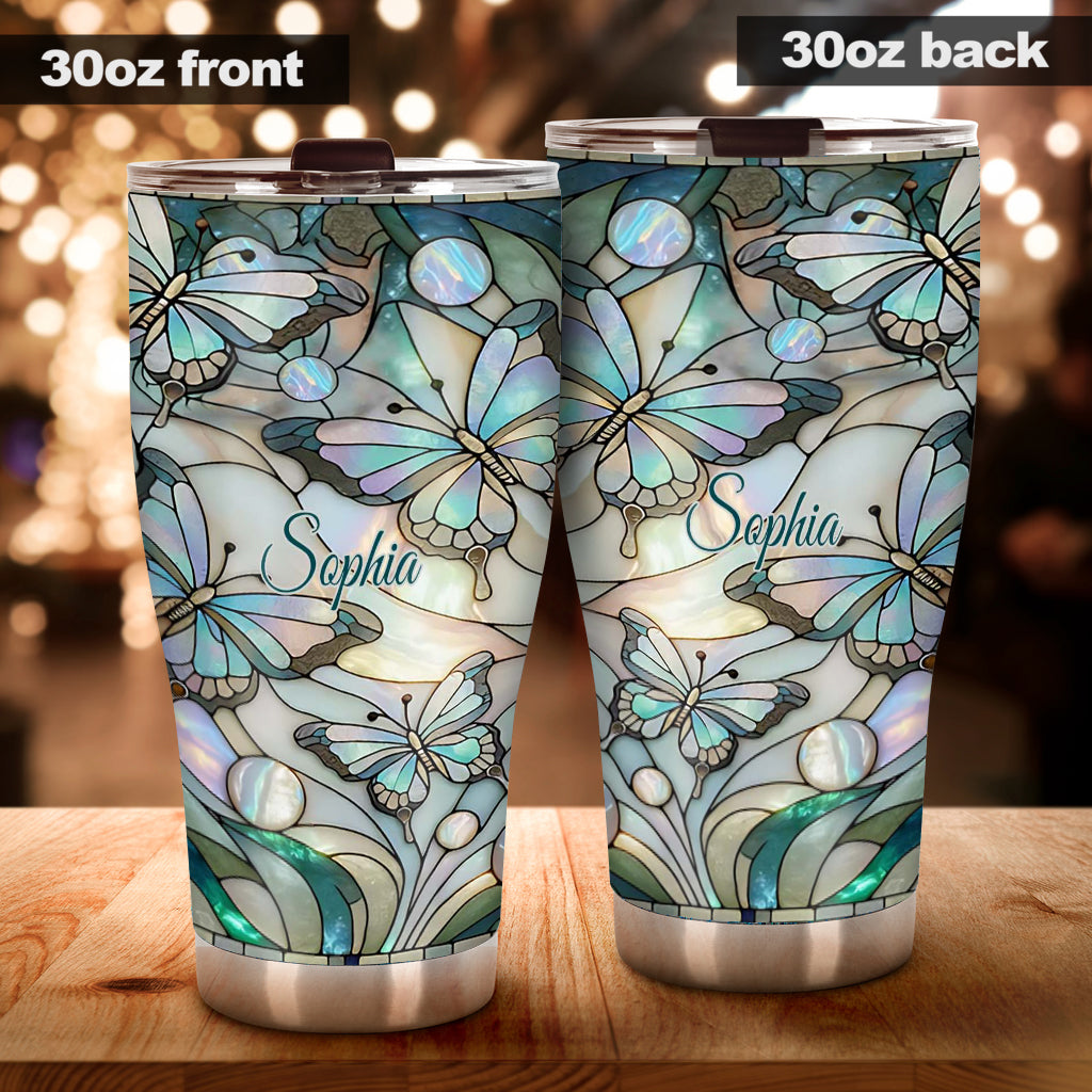 Love Butterflies - Personalized Butterfly Tumbler