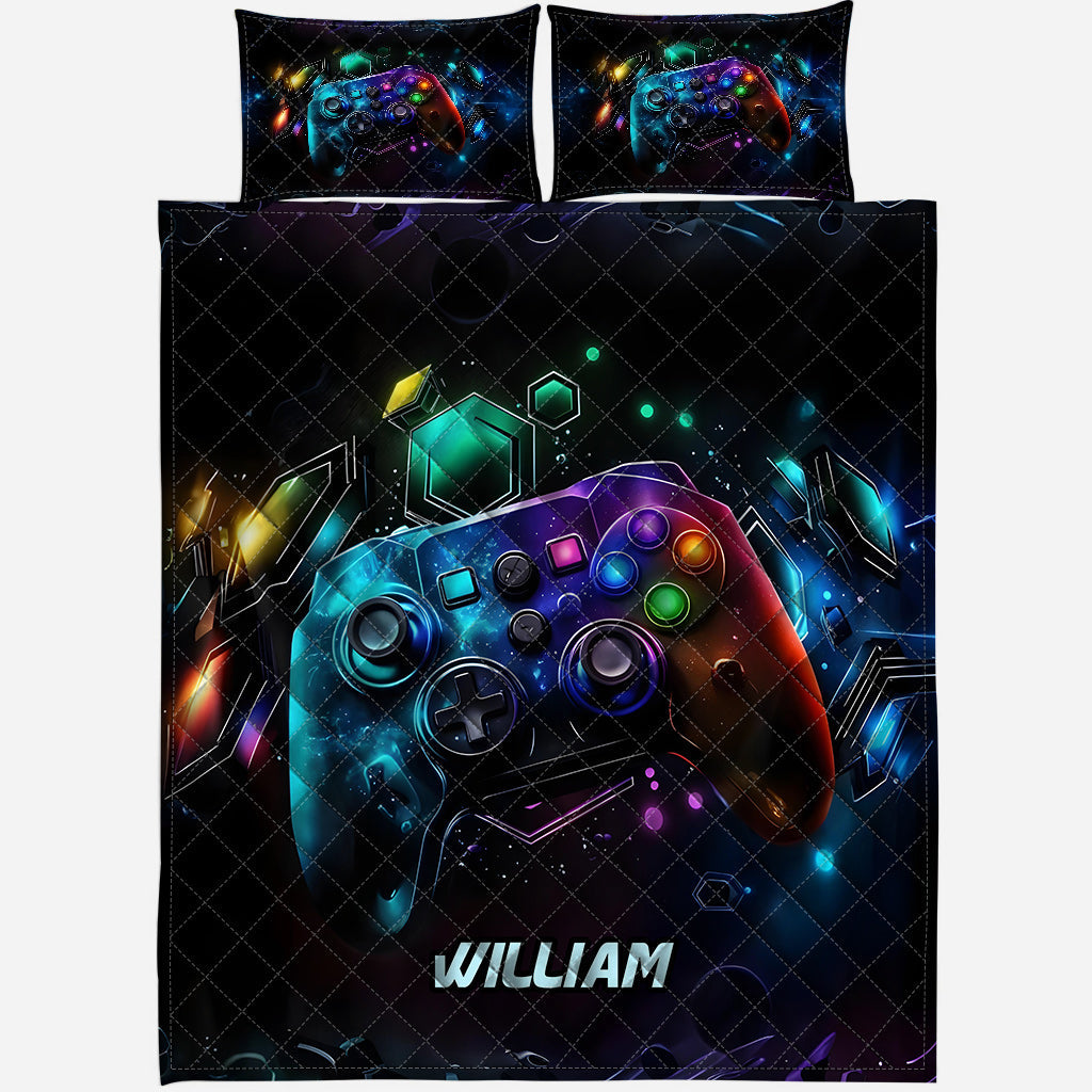 Gamer - Personalized Video Game Quilt Set
