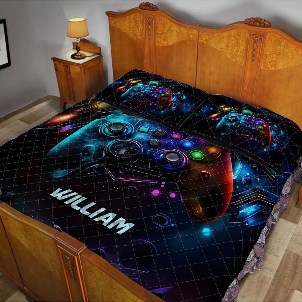 Gamer - Personalized Video Game Quilt Set