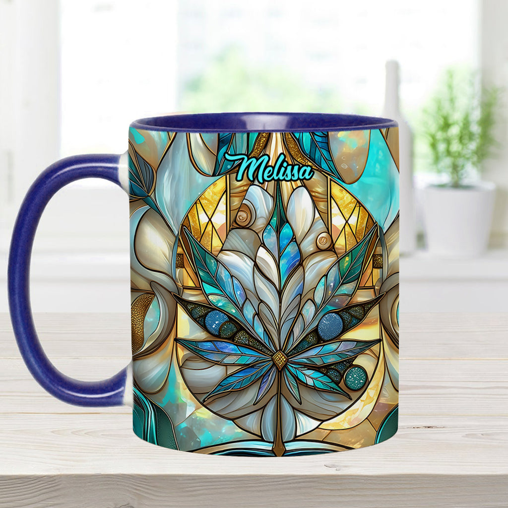 Stunning Leaf - Personalized Weed Accent Mug