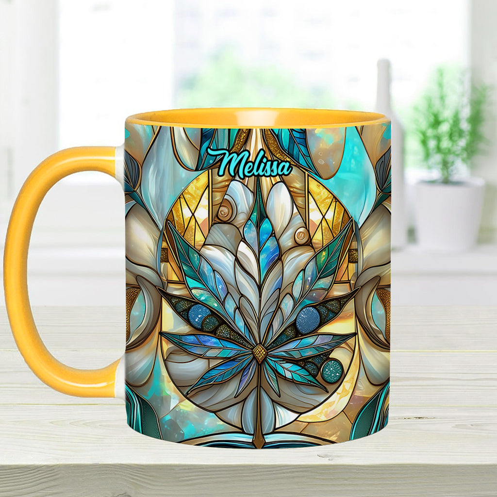 Stunning Leaf - Personalized Weed Accent Mug