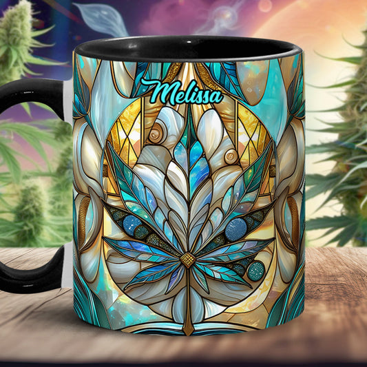 Stunning Leaf - Personalized Weed Accent Mug