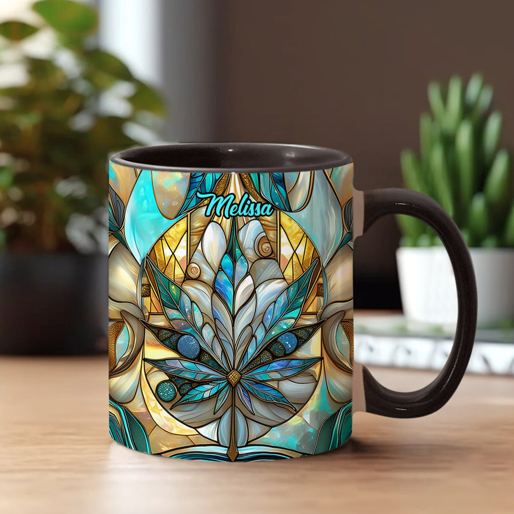 Stunning Leaf - Personalized Weed Accent Mug