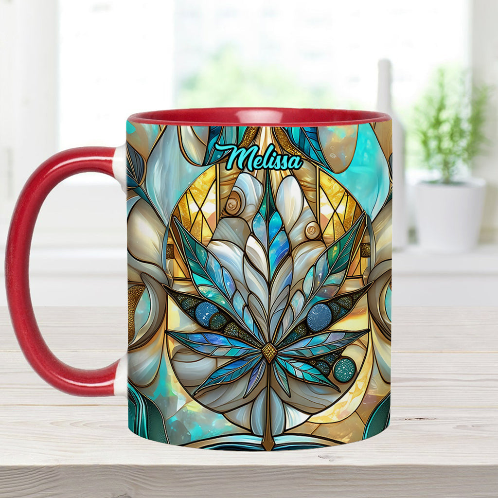 Stunning Leaf - Personalized Weed Accent Mug